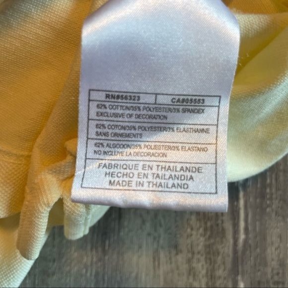 Nike Golf Light Yellow Collared Tank size XL - Picture 7 of 7